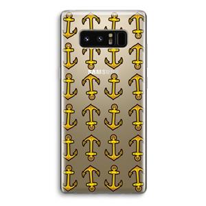 CaseCompany Musketon Anchor: Samsung Galaxy Note 8 Transparant Hoesje