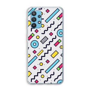 CaseCompany 8-bit N°8: Samsung Galaxy A32 4G Transparant Hoesje