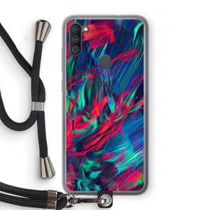 CaseCompany Pilgrims Of The Sea: Samsung Galaxy A11 Transparant Hoesje met koord