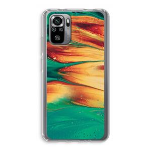 CaseCompany Green Inferno: Xiaomi Redmi Note 10S Transparant Hoesje