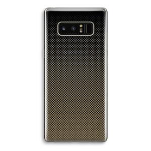CaseCompany Musketon Halftone: Samsung Galaxy Note 8 Transparant Hoesje