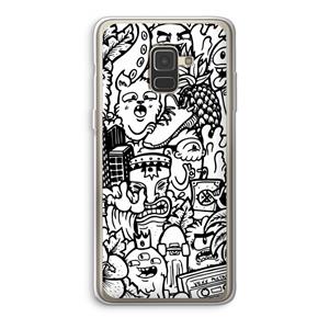 CaseCompany Vexx Mixtape #2: Samsung Galaxy A8 (2018) Transparant Hoesje