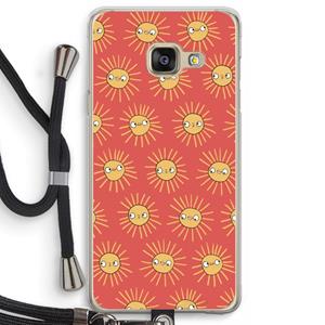 CaseCompany Zon: Samsung Galaxy A3 (2016) Transparant Hoesje met koord