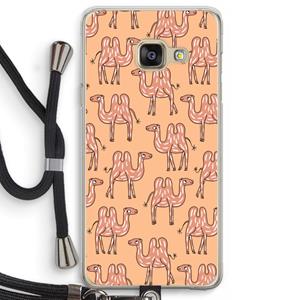 CaseCompany Kameel: Samsung Galaxy A3 (2016) Transparant Hoesje met koord