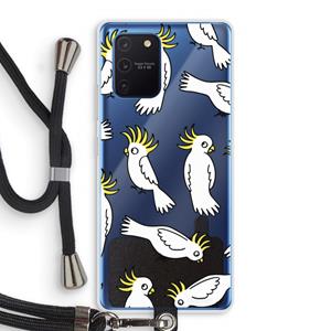 CaseCompany Papegaai: Samsung Galaxy Note 10 Lite Transparant Hoesje met koord