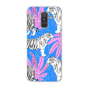 CaseCompany Tijger: Samsung Galaxy A6 Plus (2018) Transparant Hoesje