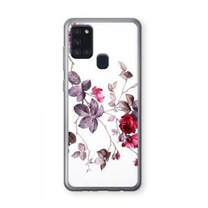 CaseCompany Mooie bloemen: Samsung Galaxy A21s Transparant Hoesje