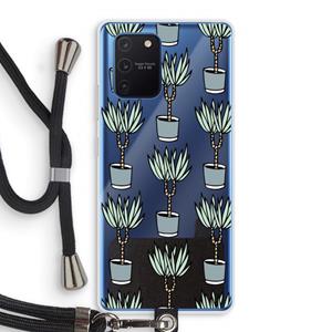 CaseCompany Boompje: Samsung Galaxy Note 10 Lite Transparant Hoesje met koord