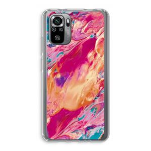 CaseCompany Pastel Echoes: Xiaomi Redmi Note 10S Transparant Hoesje