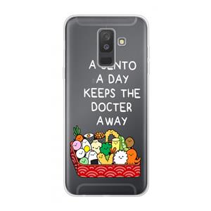 CaseCompany Bento a day: Samsung Galaxy A6 Plus (2018) Transparant Hoesje