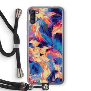 CaseCompany Tuesday Night: Samsung Galaxy A11 Transparant Hoesje met koord