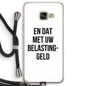 CaseCompany Belastinggeld: Samsung Galaxy A3 (2016) Transparant Hoesje met koord