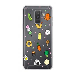 CaseCompany Happy bento friends: Samsung Galaxy A6 Plus (2018) Transparant Hoesje