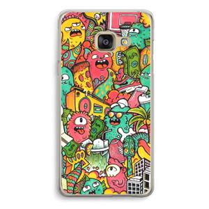 CaseCompany Vexx City: Samsung A3 (2017) Transparant Hoesje