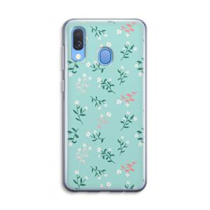 CaseCompany Small white flowers: Samsung Galaxy A40 Transparant Hoesje