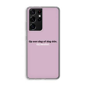 CaseCompany gij beslist: Samsung Galaxy S21 Ultra Transparant Hoesje