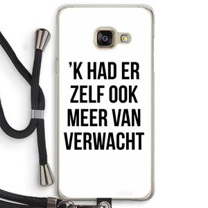 CaseCompany Meer verwacht: Samsung Galaxy A3 (2016) Transparant Hoesje met koord