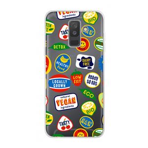 CaseCompany Fruitsticker: Samsung Galaxy A6 Plus (2018) Transparant Hoesje