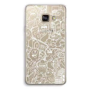 CaseCompany Vexx City #2: Samsung A3 (2017) Transparant Hoesje