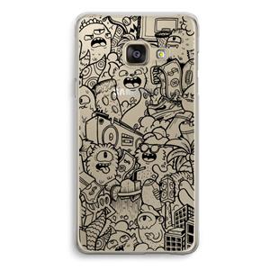 CaseCompany Vexx Black City : Samsung A3 (2017) Transparant Hoesje