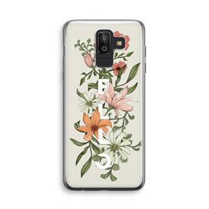 CaseCompany Hello bloemen: Samsung Galaxy J8 (2018) Transparant Hoesje