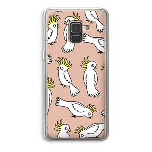 CaseCompany Papegaai: Samsung Galaxy A8 (2018) Transparant Hoesje