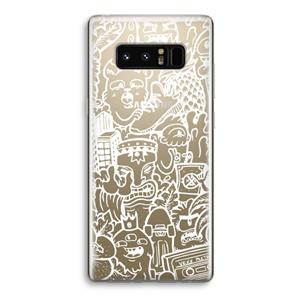 CaseCompany Vexx Mixtape #2: Samsung Galaxy Note 8 Transparant Hoesje