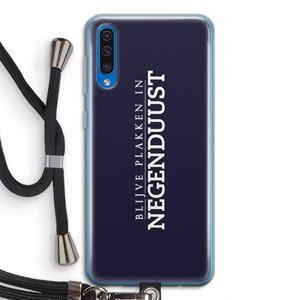 CaseCompany Blijve plakken in Negenduust: Samsung Galaxy A50 Transparant Hoesje met koord