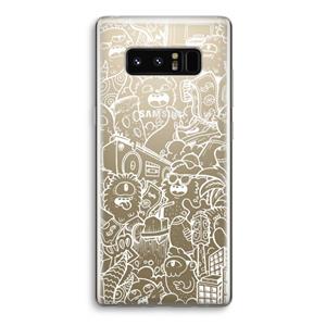 CaseCompany Vexx City #2: Samsung Galaxy Note 8 Transparant Hoesje