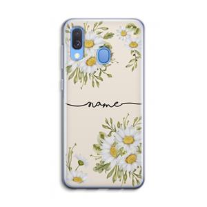 CaseCompany Daisies: Samsung Galaxy A40 Transparant Hoesje