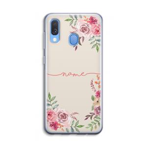 CaseCompany Rozen: Samsung Galaxy A40 Transparant Hoesje