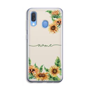 CaseCompany Zonnebloemen: Samsung Galaxy A40 Transparant Hoesje