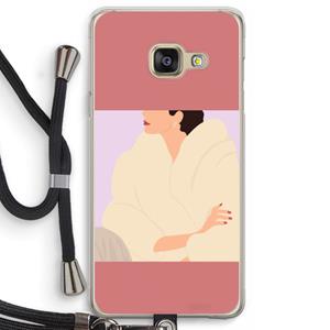 CaseCompany Cosy: Samsung Galaxy A3 (2016) Transparant Hoesje met koord