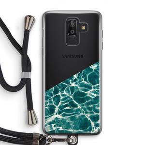 CaseCompany Weerkaatsing water: Samsung Galaxy J8 (2018) Transparant Hoesje met koord