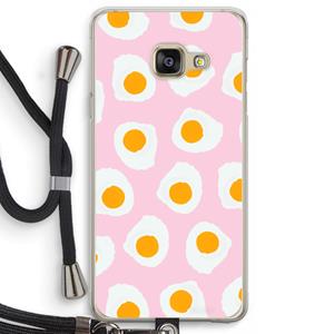 CaseCompany Dancing eggs: Samsung Galaxy A3 (2016) Transparant Hoesje met koord