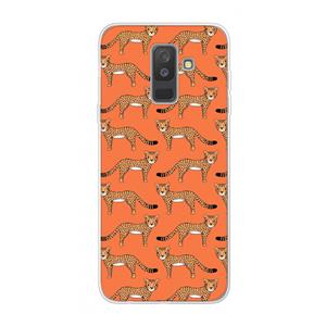 CaseCompany Cheetah: Samsung Galaxy A6 Plus (2018) Transparant Hoesje