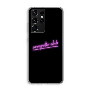 CaseCompany Vice Black: Samsung Galaxy S21 Ultra Transparant Hoesje