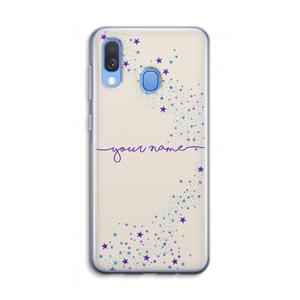 CaseCompany Sterren: Samsung Galaxy A40 Transparant Hoesje