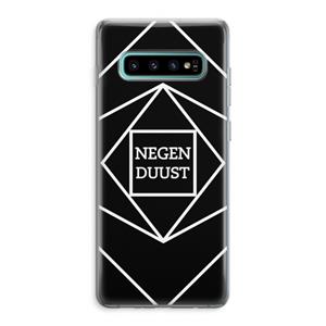 CaseCompany Negenduust geometrisch: Samsung Galaxy S10 Plus Transparant Hoesje
