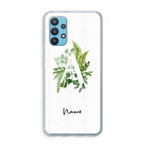 CaseCompany Green Brush: Samsung Galaxy A32 4G Transparant Hoesje