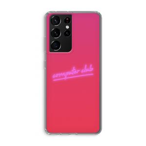 CaseCompany Vice Glow: Samsung Galaxy S21 Ultra Transparant Hoesje