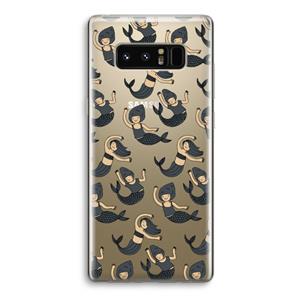 CaseCompany Zeemeermin: Samsung Galaxy Note 8 Transparant Hoesje