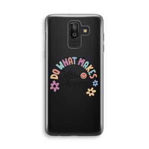 CaseCompany Happy days: Samsung Galaxy J8 (2018) Transparant Hoesje