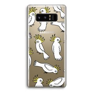 CaseCompany Papegaai: Samsung Galaxy Note 8 Transparant Hoesje