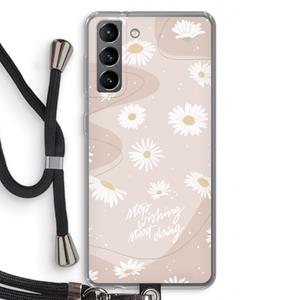 CaseCompany Daydreaming becomes reality: Samsung Galaxy S21 Transparant Hoesje met koord