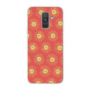 CaseCompany Zon: Samsung Galaxy A6 Plus (2018) Transparant Hoesje