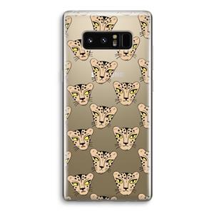 CaseCompany Tijger: Samsung Galaxy Note 8 Transparant Hoesje