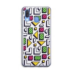 CaseCompany 8-bit N°4: Samsung Galaxy A40 Transparant Hoesje