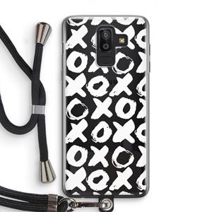 CaseCompany XOXO: Samsung Galaxy J8 (2018) Transparant Hoesje met koord