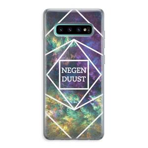 CaseCompany Negenduust ruimte: Samsung Galaxy S10 Plus Transparant Hoesje